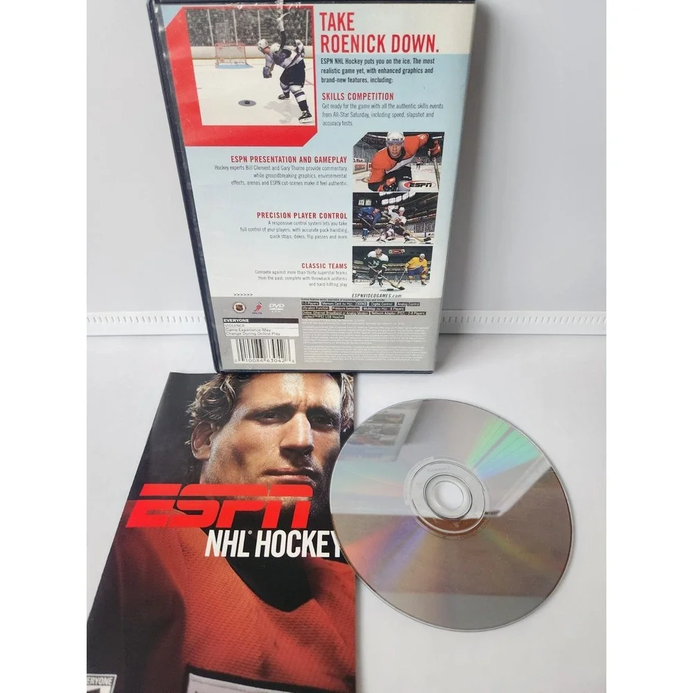 ESPN NHL HOCKEY (Sony PlayStation 2, 2003) PS2 COMPLETE CIB TESTED